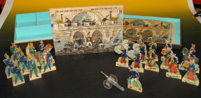 fortress box of building blocks with soldiers * military game Fr