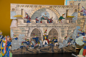 fortress box of building blocks with soldiers * military game Fr