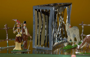 Biedermeier Zoologischer Garten * 38 Teile * um 1840-1860