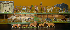 Biedermeier Zoologischer Garten * 38 Teile * um 1840-1860