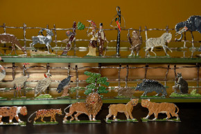 Biedermeier Zoologischer Garten * 38 Teile * um 1840-1860