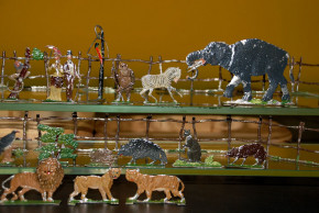 Biedermeier Zoologischer Garten * 38 Teile * um 1840-1860