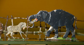 Biedermeier Zoologischer Garten * 38 Teile * um 1840-1860