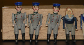 antique Erzgebirge armed forces figures * sailors * at 1900-1920