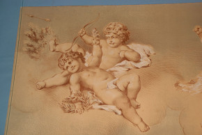 antique cherubim angel child's room edging * Vienna at 1900 (4)