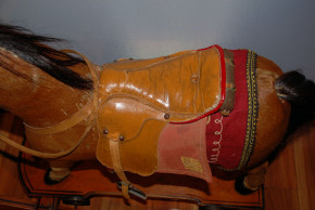 antique big rocking horse & pulling toys horse * at 1895