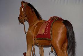 antique big rocking horse & pulling toys horse * at 1895