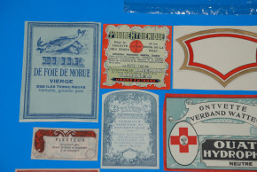 antike Parfümerie Papier Aufkleber * France 1920