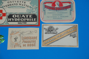 antike Parfümerie Papier Aufkleber * France 1920