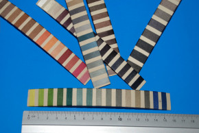 antique thread sample stripe for fashion shop * at 1900