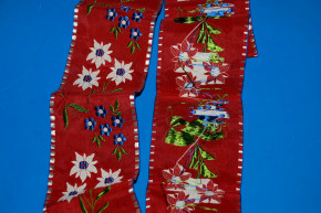 embroidered ribbon with edelweiss * 3.3 inch broad * at 1900