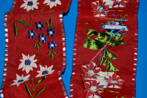 embroidered ribbon with edelweiss * 3.3 inch broad * at 1900