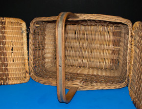 antique twisted shopping basket * at 1900