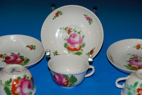 4 Biedermeier porcelain coffee cups * KPM * at 1860-1880