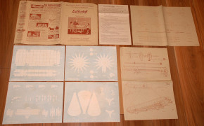 Airship zeppelin modelling sheet * O.M.R. 3000 * at 1910-1915