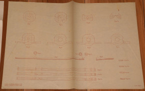 Airship zeppelin modelling sheet * O.M.R. 3000 * at 1910-1915