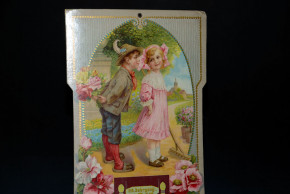 antique flowers calendar * children motive * of 1915