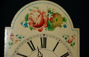 antique rural kitchens describing clock rose motive * at 1860