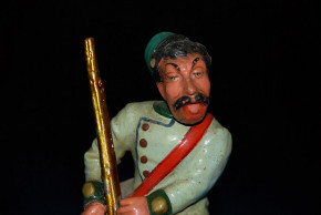 antike Wackelfigur aus Pappmaché * Wilddieb * Sonneberg 1860