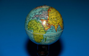 antique children globe * at 1920