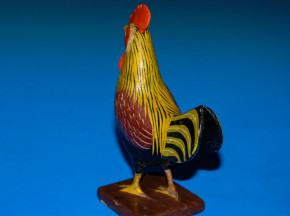 antique papier-mâché cock * Sonneberg/Rodach at 1860