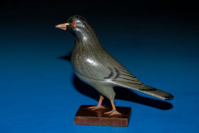 antike Pappmaché Figur * Taube * Sonneberg/Rodach um 1860