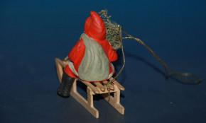 Erzgebirge Weihnachtsmann Christbaumschmuck um 1900-1920