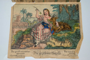 Biedermeier Kinderspiel * CUBIC METAMORPHOSES * um 1840