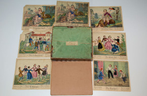 Biedermeier Kinderspiel * CUBIC METAMORPHOSES * um 1840