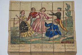 Biedermeier Kinderspiel * CUBIC METAMORPHOSES * um 1840