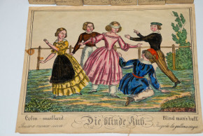Biedermeier Kinderspiel * CUBIC METAMORPHOSES * um 1840