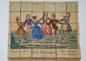 Biedermeier Kinderspiel * CUBIC METAMORPHOSES * um 1840