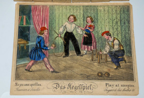 Biedermeier Kinderspiel * CUBIC METAMORPHOSES * um 1840