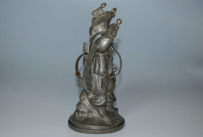 antike Schokoladenform - Eisform Musketier um 1900 * H 32 cm