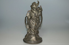 antike Schokoladenform - Eisform Musketier um 1900 * H 32 cm