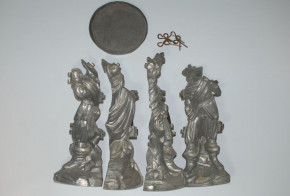 antike Schokoladenform - Eisform Musketier um 1900 * H 32 cm