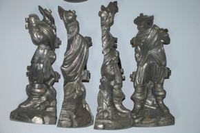 antike Schokoladenform - Eisform Musketier um 1900 * H 32 cm