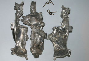 antique chocolate mold - ice mold Knight * at 1900 * H 10.6 inch