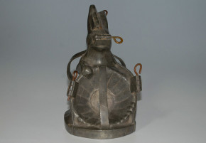 antike Schokoladenform - Eisform * Hase mit Korb * um 1900