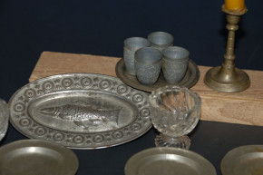 22 x antike Puppenküchen Ausschmückteile * um 1900