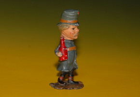 antike Georg Heyde Zinnfigur * Wackelkopffigur Soldat * 1890