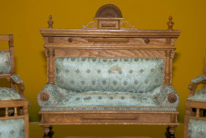 antike Puppenstuben Salon Möbel * 10 Teile * um 1880-1890