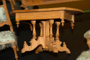 antike Puppenstuben Salon Möbel * 10 Teile * um 1880-1890