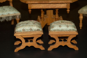 antike Puppenstuben Salon Möbel * 10 Teile * um 1880-1890