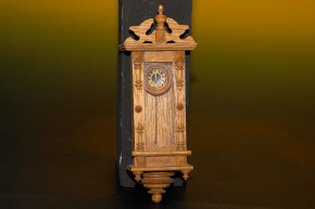 antiker Puppenstuben Regulator & Wandspiegel * um 1880-1890