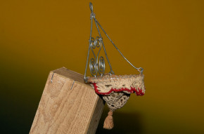 antikes Miniatur Puppenküchen Zwiebelnetz * um 1900