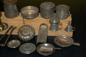 antikes Puppenküchen Blech Zubehör * 20 Teile * um 1900