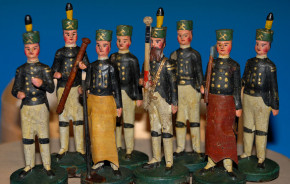 antike Bergparade Familie Haustein Seiffen * von 1860-1880