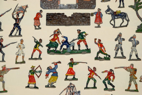antike Spenkuch Zinnfiguren Boxeraufstand, Peking u.s.w. * 1900