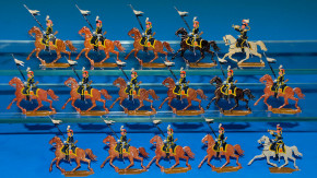 16 Zinnfiguren * Ulanen Kavallerie mit Wimpellanzen * vor 1900